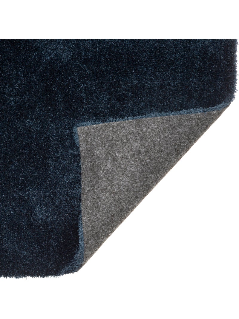 Tapis rectangulaire JOANNE Bleu encre - Kiabi