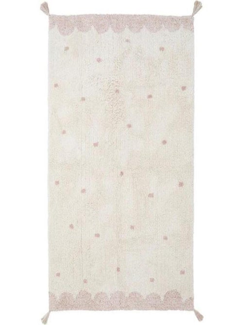 Tapis Rectangulaire Minna Pois Rose (100 X 150 Cm) - Kiabi