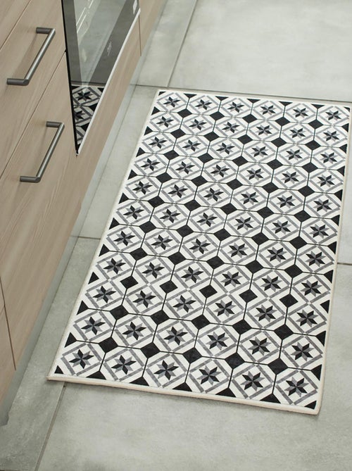 Tapis Rectangulaire motifs Carreaux de Ciment, Dylrev - Kiabi