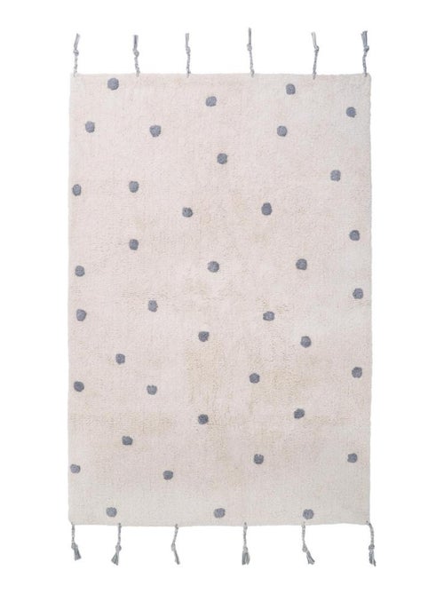 Tapis Rectangulaire Nümi Gris Pois (100 X 150 Cm) - Kiabi