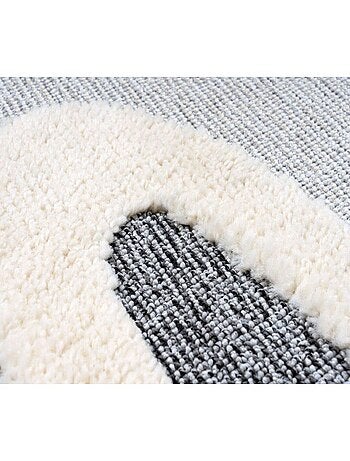 Tapis relief chambre enfant avec franges Rava
