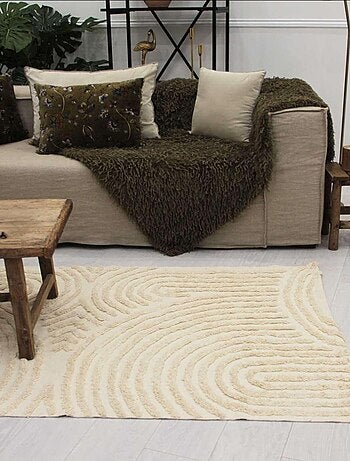 Tapis relief circle courbe