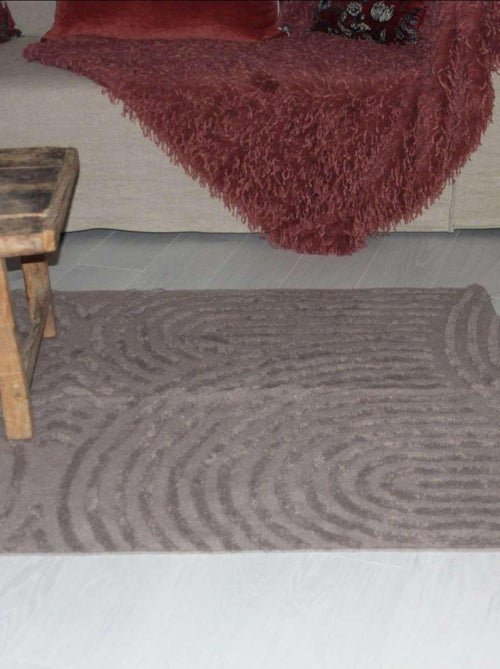 Tapis relief circle courbe - Kiabi