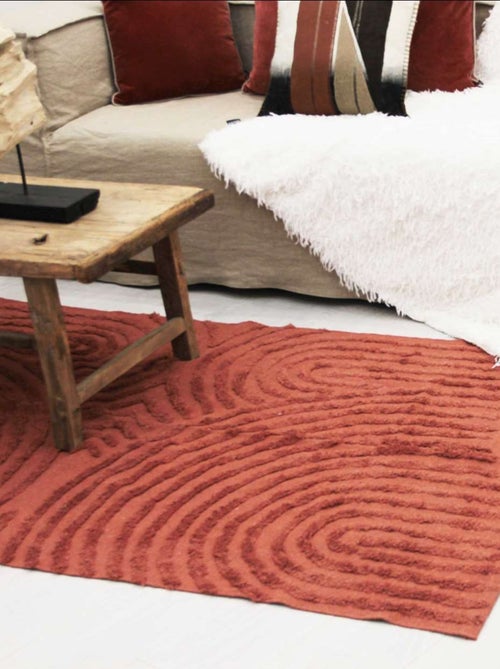 Tapis relief circle courbe - Kiabi