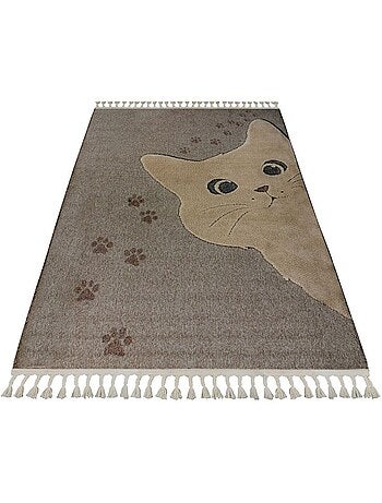 Tapis relief enfant avec franges Tira