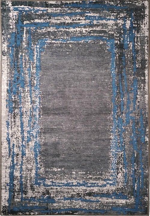 Tapis RING Noir/Bleu - Kiabi