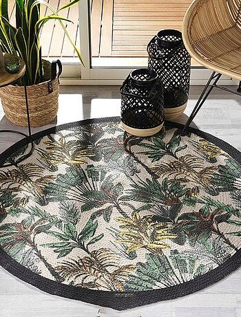 Tapis rond 120 cm Balinesia polycoton