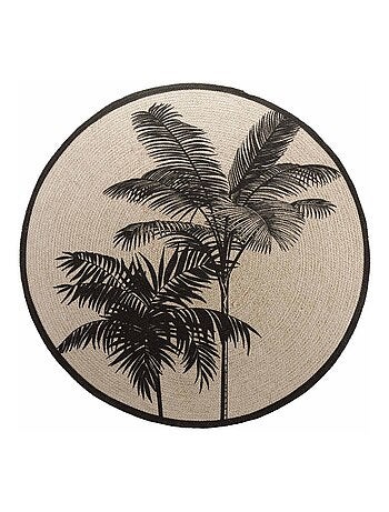 Tapis rond 120 cm Tropic nature coton