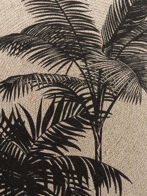 Tapis rond 120 cm Tropic nature coton - Kiabi