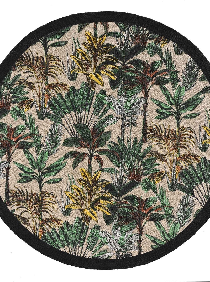 Tapis rond Balinesie Vert Vert - Kiabi