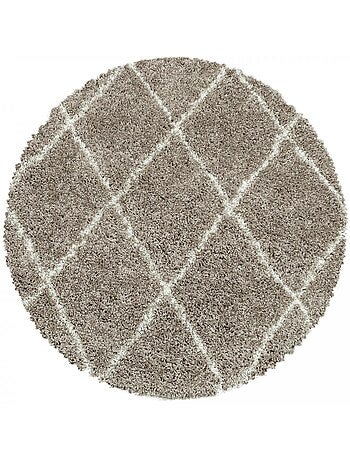 Tapis berbère tissé motif losange SHAGGY A