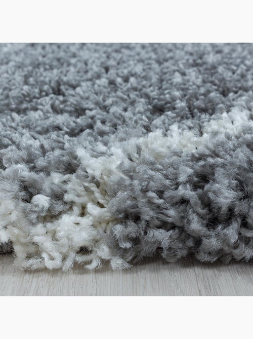 Tapis rond berbère tissé motif losange SHAGGY A - Kiabi
