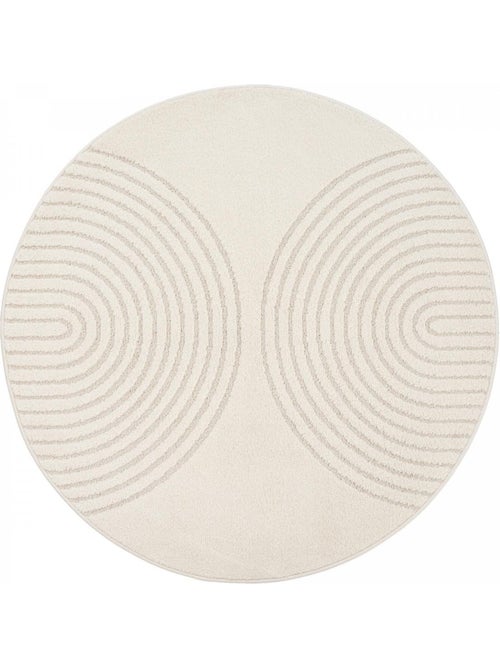 Tapis rond DEMILU Tapis doux en relief - Kiabi Tapis rond DEMILU Tapis doux en relief - Kiabi
