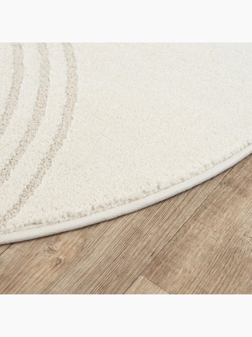 Tapis rond DEMILU Tapis doux en relief - Kiabi Tapis rond DEMILU Tapis doux en relief - Kiabi