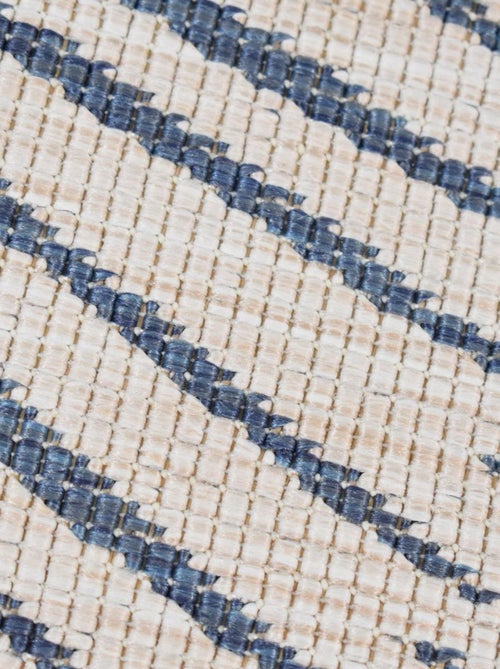 Tapis rond d'extérieur, kilim reversible LYN2 B ROND REVERSIBLE - Kiabi