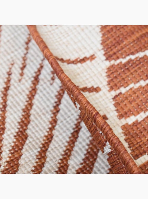 Tapis rond d'extérieur, kilim reversible LYN2 B ROND REVERSIBLE - Kiabi