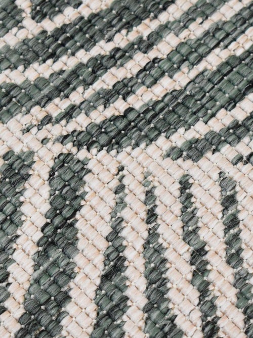 Tapis rond d'extérieur, kilim reversible LYN2 B ROND REVERSIBLE - Kiabi