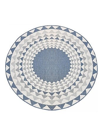 Tapis rond d'extérieur, kilim reversible LYN2 C ROND REVERSIBLE