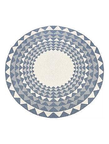 Tapis rond d'extérieur, kilim reversible LYN2 C ROND REVERSIBLE