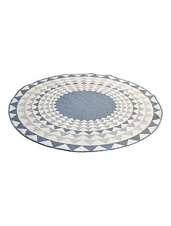 Tapis rond d'extérieur, kilim reversible LYN2 C ROND REVERSIBLE