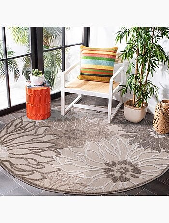 Tapis extérieur tissé kilim rectangle CHIMEKA