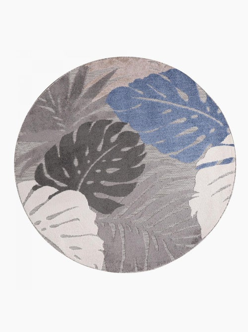 Tapis rond d'extérieur tissé kilim CHIMEKI - Kiabi
