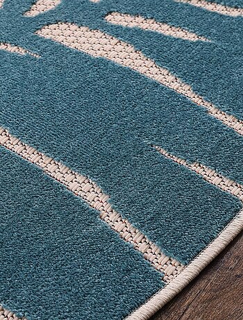 Tapis rond d'extérieur tissé kilim CHIMEKI