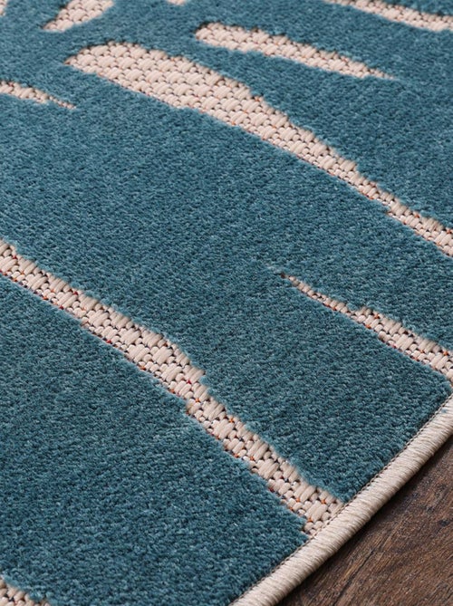 Tapis rond d'extérieur tissé kilim CHIMEKI - Kiabi