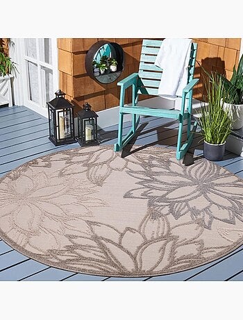 Tapis extérieur tissé kilim rectangle CHIMEKO