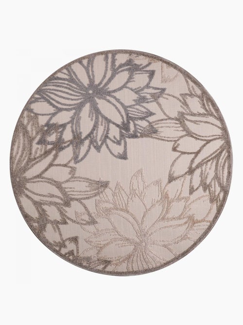 Tapis rond d'extérieur tissé kilim CHIMEKO - Kiabi