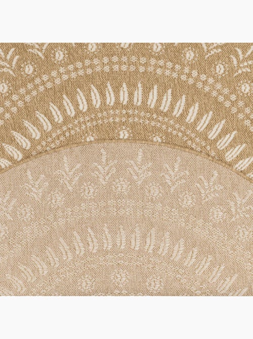Tapis rond d'extérieur tissé kilim JUTE ART 6 - Kiabi