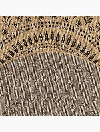 Tapis rond d'extérieur tissé kilim JUTE ART 6