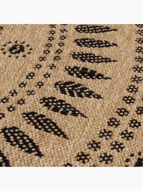 Tapis rond d'extérieur tissé kilim JUTE ART 6 - Kiabi