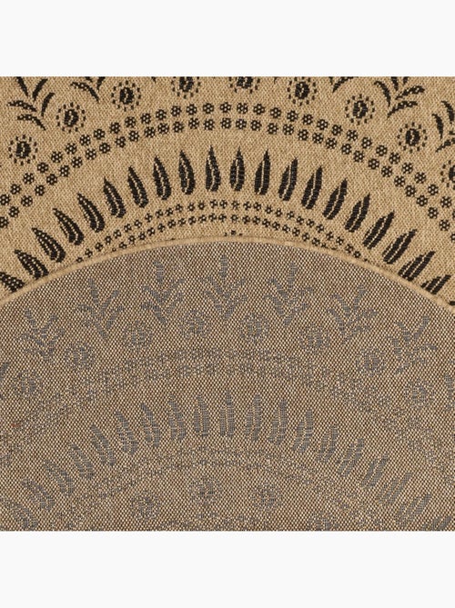 Tapis rond d'extérieur tissé kilim JUTE ART 6 - Kiabi