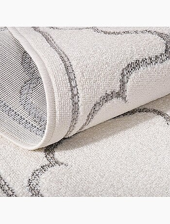 Tapis extérieur tissé kilim rectangle kuma