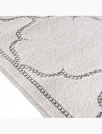 Tapis extérieur tissé kilim rectangle kuma