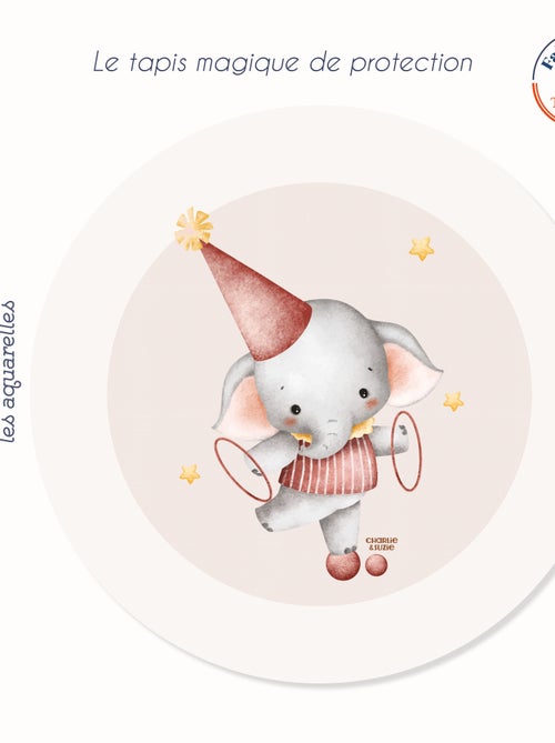 Tapis rond Elephant - Kiabi