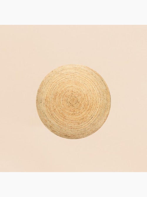 Tapis rond en jute 120cm - Kiabi