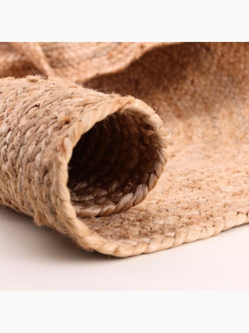 Tapis rond en jute 120cm - Kiabi