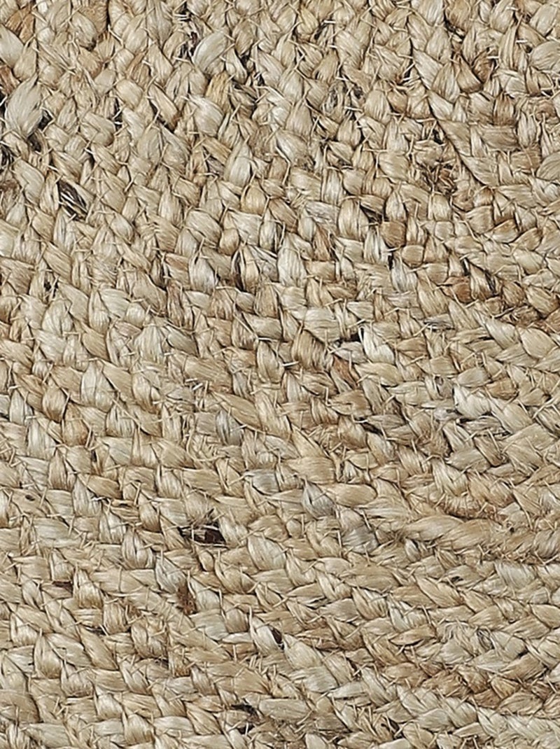 Tapis rond en jute 80 cm Beige - Kiabi