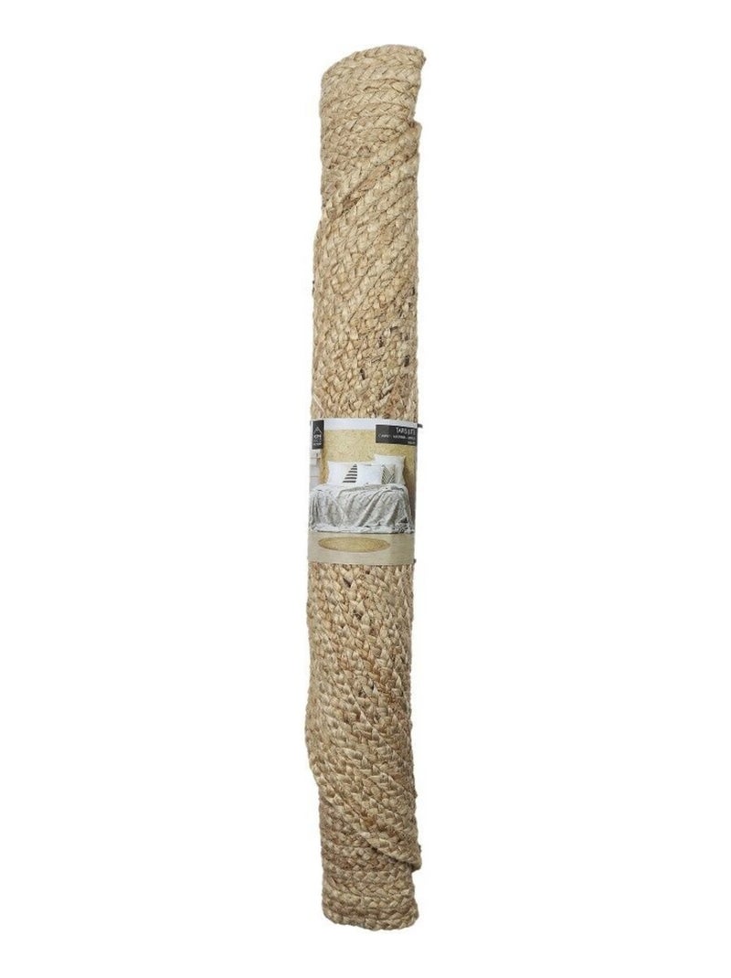 Tapis rond en jute 80 cm Beige - Kiabi
