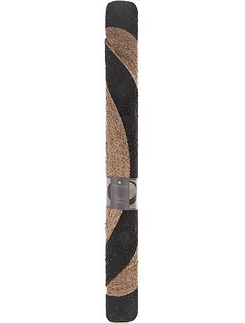 Tapis rond en jute et coton kahi