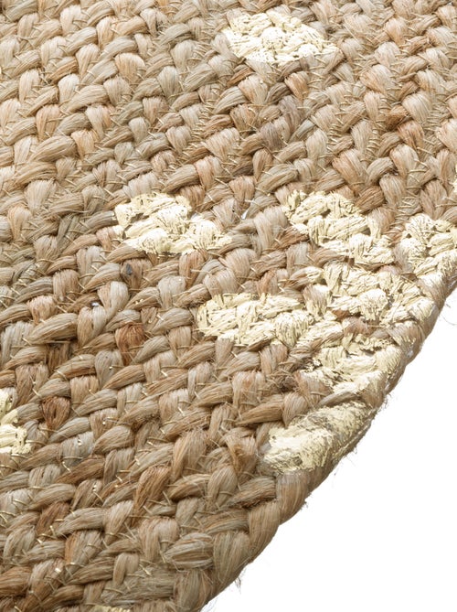 Tapis rond en jute Gold Shine - Kiabi