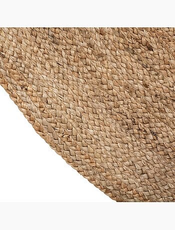 Tapis rond en jute natura
