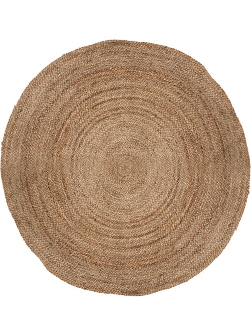 Tapis rond en jute natura - Kiabi