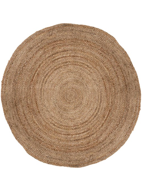 Tapis rond en jute natura - Kiabi