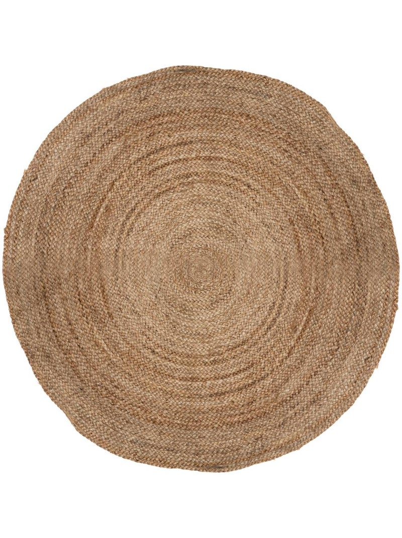 Tapis rond en jute natura Beige - Kiabi