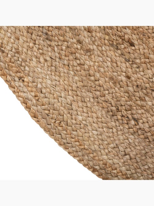 Tapis rond en jute natura - Kiabi