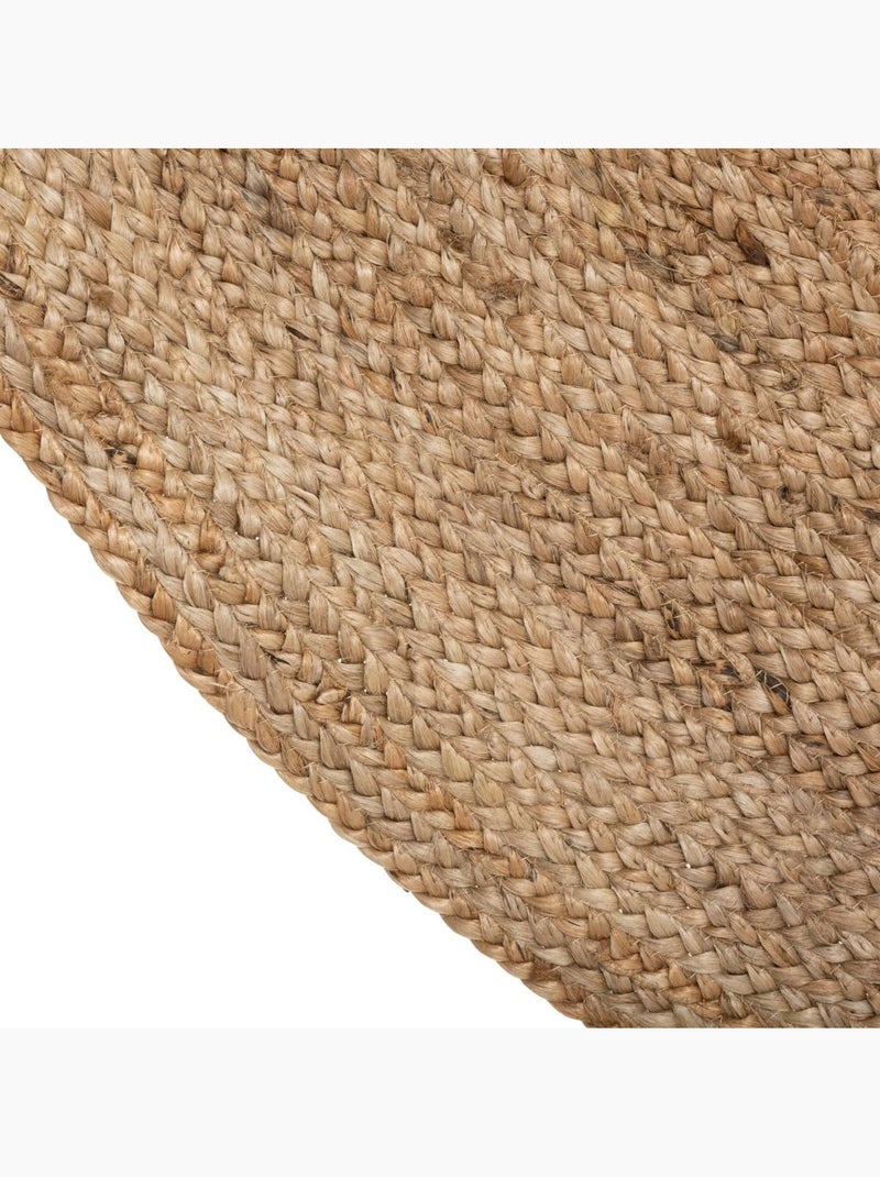 Tapis rond en jute natura Beige - Kiabi
