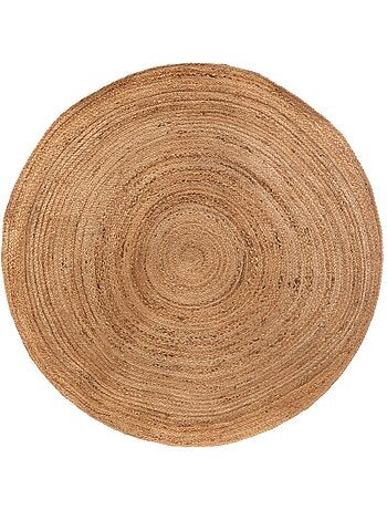 Tapis rond en jute natura